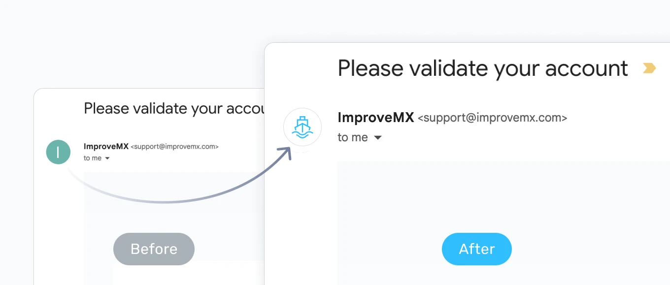Logo displayed in Gmail inbox